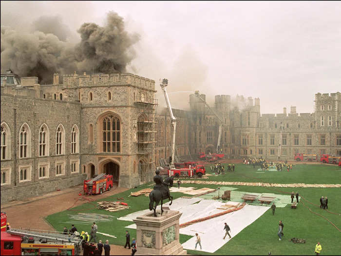 At about 11:30 am on November 20, 1992, a fire broke out at Windsor Castle – the royal family