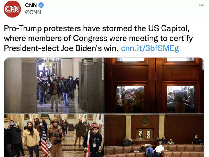 2021: January 6 insurrection in Washington DC. Many rioters posted videos of themselves entering the Capitol Building, which would be later used against them as criminal evidence.