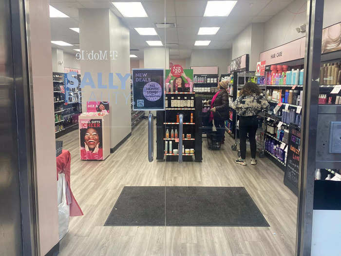 Because most of the store is dedicated to hair care, Sally Beauty