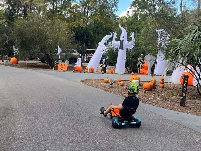 Fellow campers were creative when it came to getting around the campground.