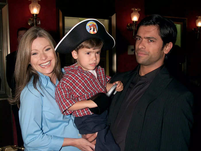 After eloping in 1996, Consuelos and Ripa welcomed their first-born son, Michael, in 1997. The trio made a public appearance at the "Atlantis: The Lost Empire" premiere in June 2001.