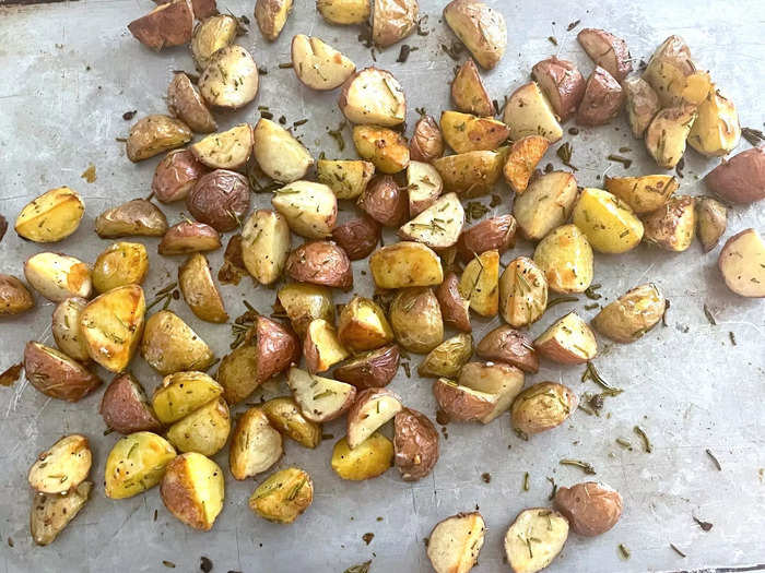 My potatoes looked beautiful as they came out of the oven.