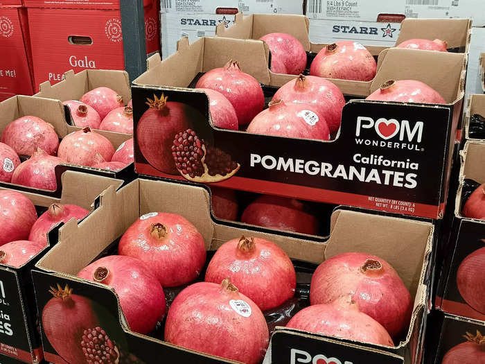 Costco has POM Wonderful pomegranates, which can dress up dining tables and holiday dishes.