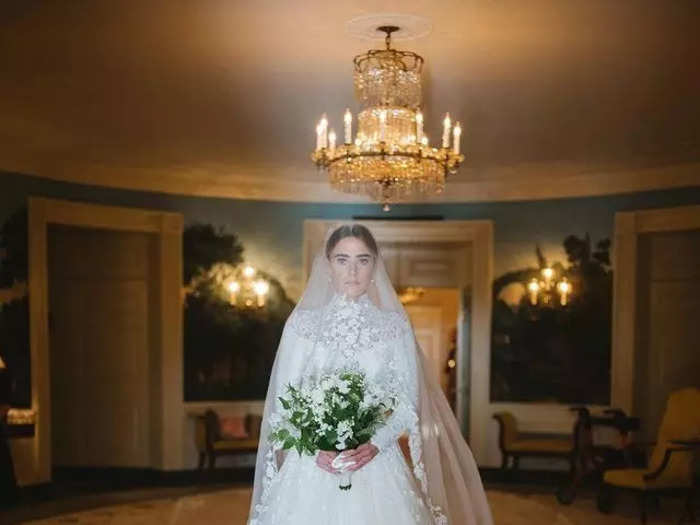 Photographer John Dolan shared more photos from the day with Insider, including an image of the bride posing in her wedding dress inside the White House.