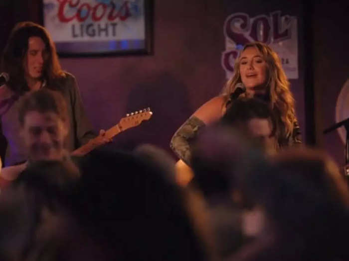 The song Abby plays in the bar is actually a new song from CMA-winning artist Lainey Wilson.