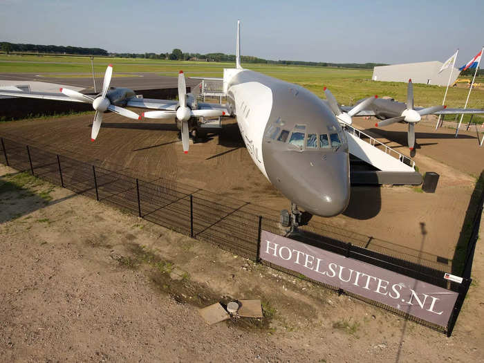 The plane was once owned East German leader Erich Honecker, as well as flew for German airline Interflug.