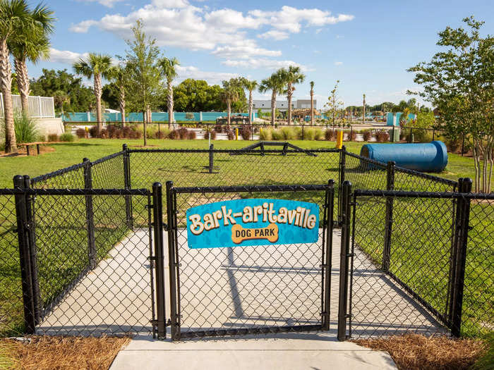 Both RV resorts had "Barkaritaville" dog parks.