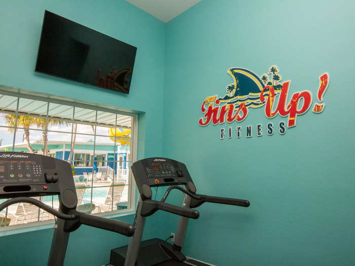 At Camp Margaritaville Auburndale, "fins" came in the form of "Fins Up! Fitness" …