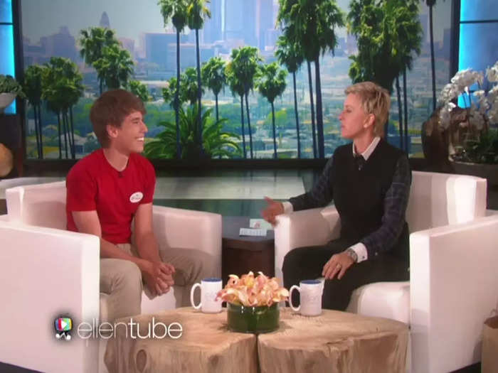 He appeared on "The Ellen DeGeneres Show" and other news stations.