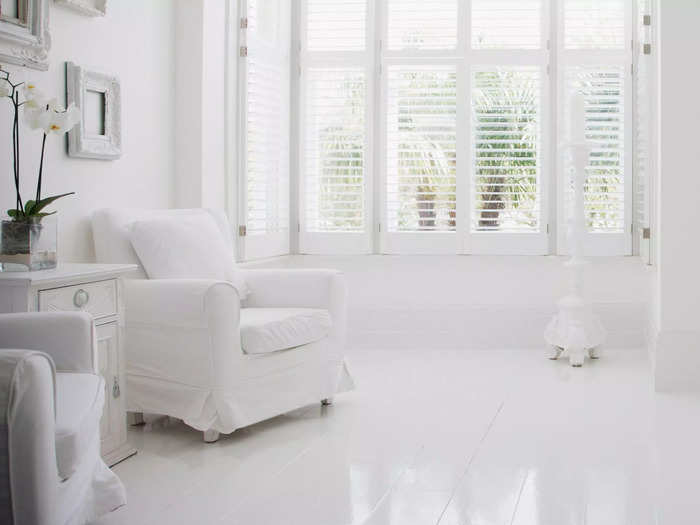 All-white rooms aren