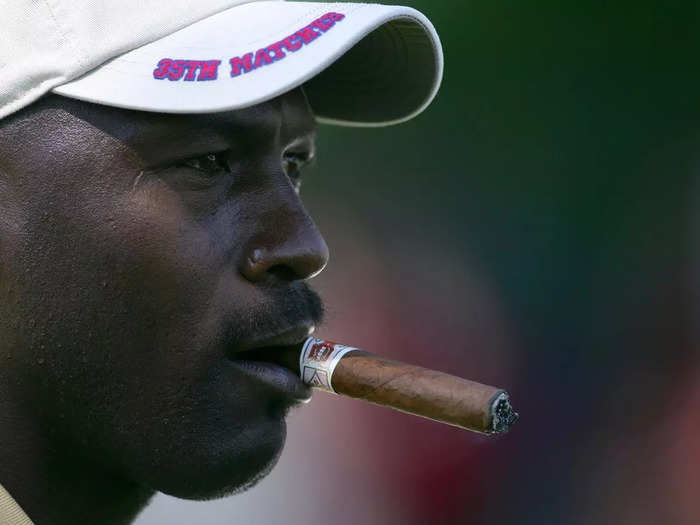 Jordan is well known for his love of cigars and told Cigar Aficionado magazine that he smokes six a day.