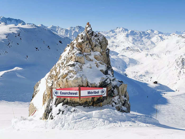 Courchevel is located on the eastern side of The Three Valleys.