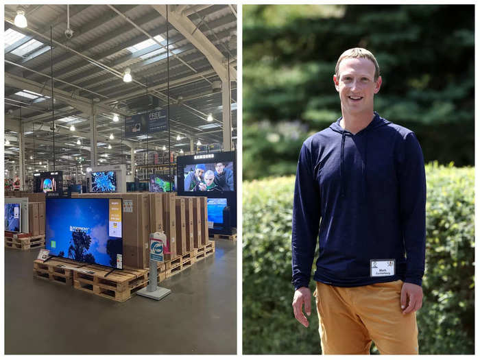 Mark Zuckerberg had his eyes on televisions in Costco. The majority of the ones we saw in Costco cost more than £900.