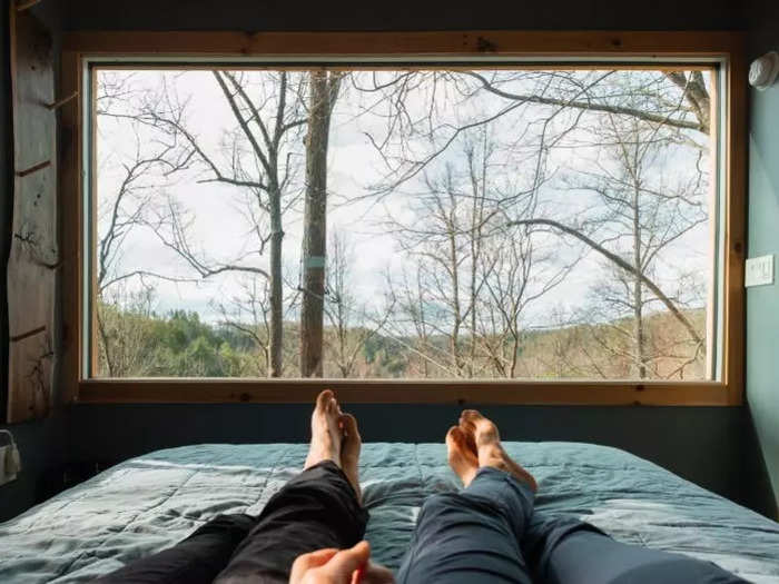 Even though the treehouses are small, Kroner says they have jaw-dropping views that are meant to inspire people to spend more time in nature.