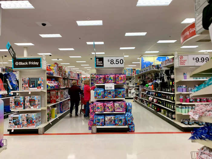 Toy sales were down last quarter, Target