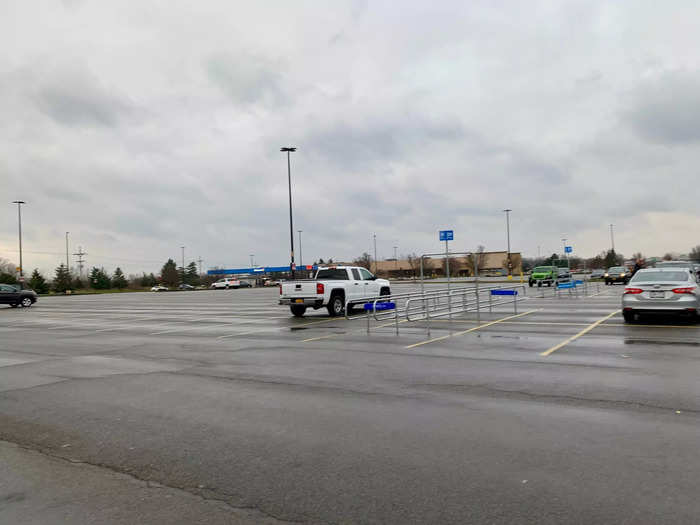 When I arrived just after 9 a.m. on Black Friday, the Walmart parking lot looked quite bare.