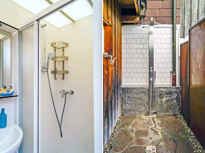 In addition to the bathroom was a partially-exposed private outdoor rainfall shower. I love outdoor showers, so I made sure to use this one on my second night. I liked the feeling of the cool breeze and hot water on my skin.