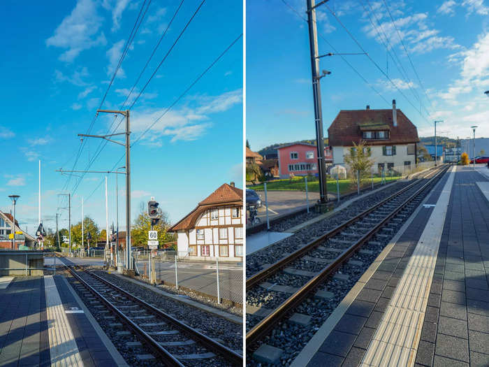 I stayed there just for the barrel, but thought Roggwil was a quaint, modest village with friendly families and a stunning mountain backdrop. People smiled at me and little kids waved when we made eye contact at the train station.