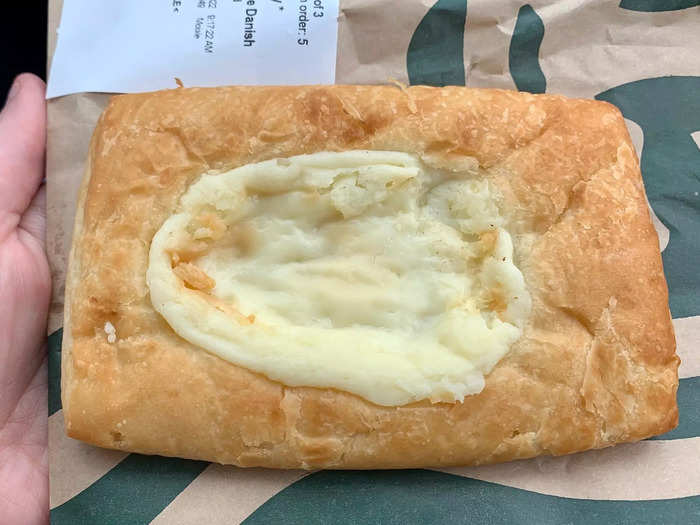 The cheese danish was nothing special, but it was fine.