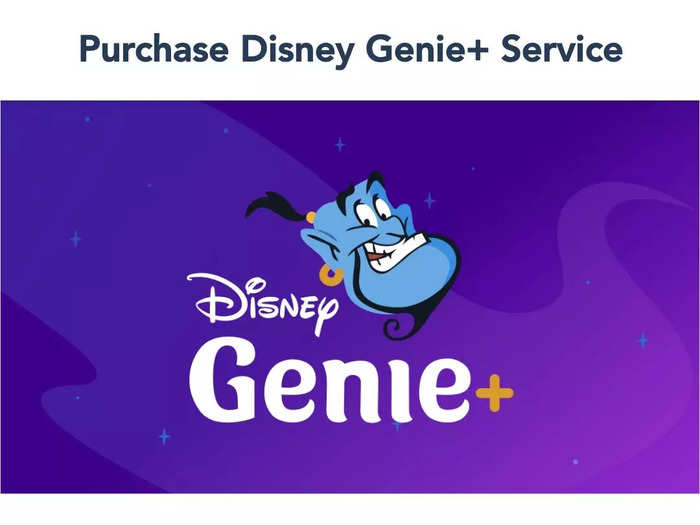 I purchased Genie+ on the My Disney Experience App in the morning and connected it to our park tickets for that day.