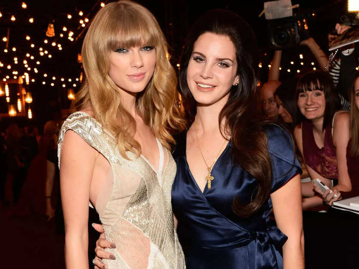 Swift featured Lana Del Rey in her song "Snow on the Beach."