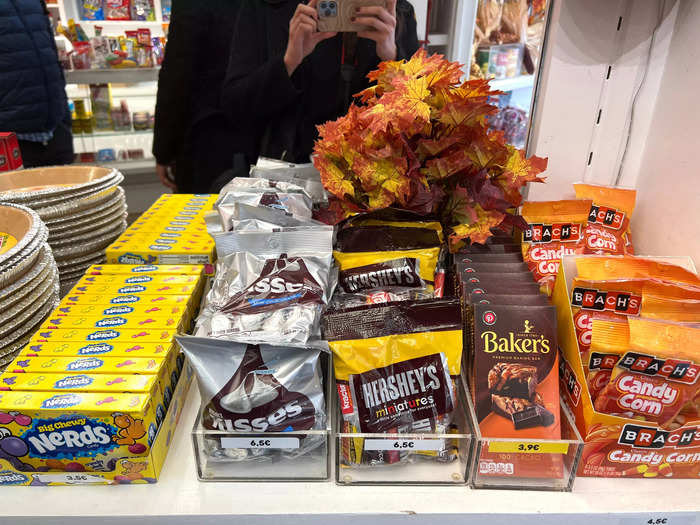 No American food store outside of the US would be complete without a selection of candies.