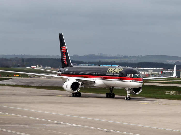 So, he traded in his beloved 757 for the presidential aircraft, but the plane was still used by members of the Trump Organization from 2017 to 2019.