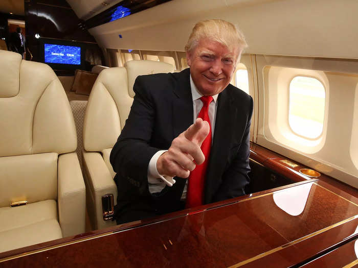 But, as a multi-billionaire and business tycoon, Air Force One was not Trump