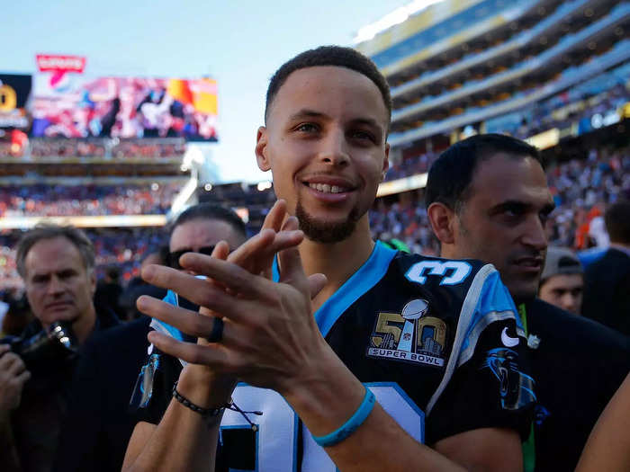 And he watched Super Bowl 50 from the field.