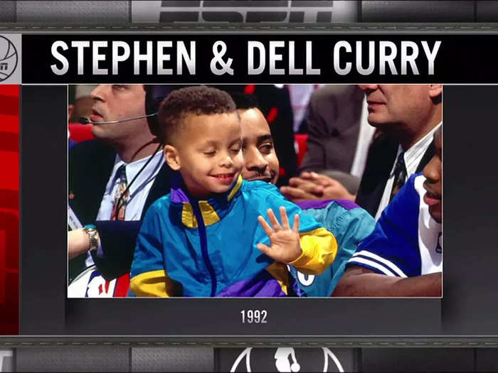 Perhaps Curry was destined for stardom. His father, Dell, was an NBA player. Steph used to go to games with Dell, shoot on the court, and even play against other NBA players.