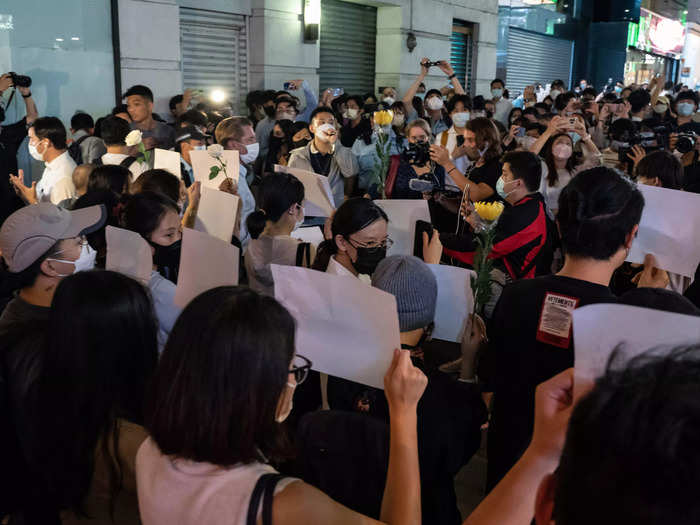 Some protesters have held vigils during demonstrations