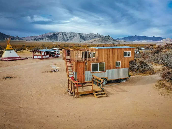 Rob Croft worked to improve his first tiny house design, and add more to it — like a more spacious loft for sleeping and a rooftop deck.