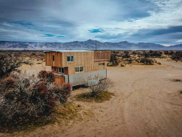 The Peacock Tiny House was the second tiny house Rob Croft built.