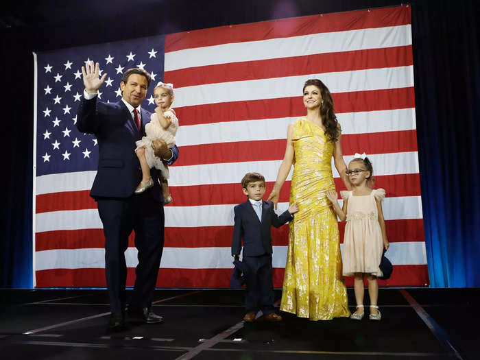 November 2022: DeSantis called Casey "the greatest first lady in all 50 states" in his reelection victory speech.