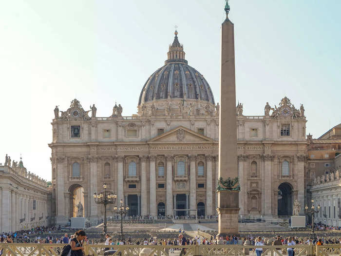 I saw a lot of Neoclassical architecture all around Rome, too, like at St. Peter