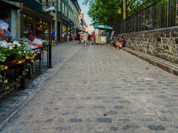 Many of the streets in Old Québec were made of cobblestone, much like roads I saw in all four European countries I visited.