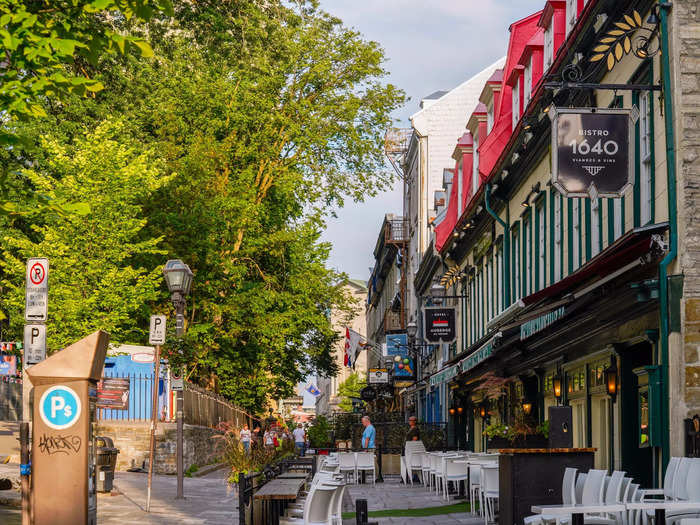 I spent most of my time in Québec City in Old Québec, a neighborhood with preserved French and British colonial architecture, according to the city