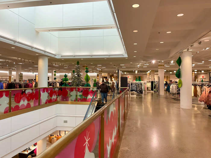 Stores like Nordstrom and Anthropologie were quiet with only a handful of shoppers.