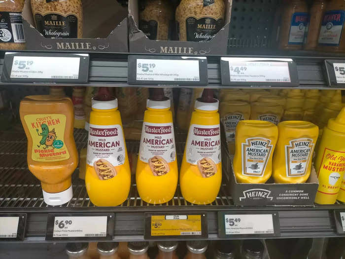 Many New Zealanders are fans of American condiments, and there were plenty of those at the store.