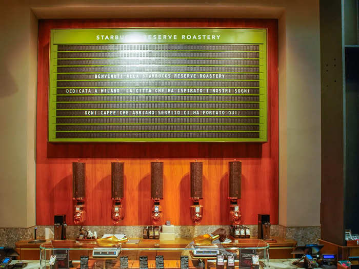 Behind the merchandise was a scooping bar, where customers can select a freshly-made batch of beans to take home.