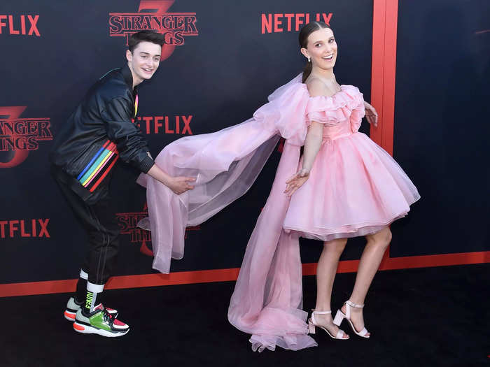 June 28, 2019: Brown and Schnapp posed at the "Stranger Things" season 3 premiere.