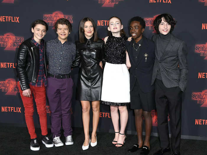 October 26, 2017: The pair walked the "Stranger Things" season 2 premiere red carpet with their costars.