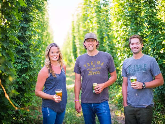 ...which just happens to be located on the Loftus Ranches family-owned hop farm.