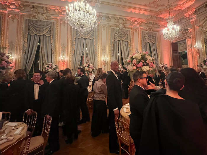 A bell later in the evening signaled it was time for guests to be seated for dinner.