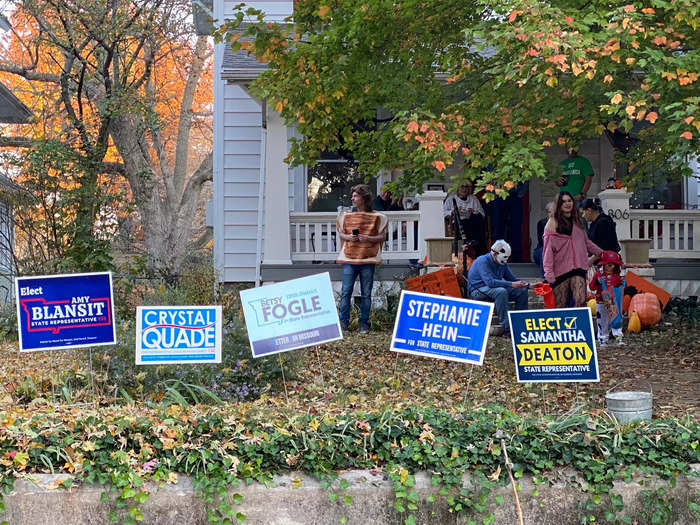 My partner had no idea why people would display political signs in their front yards.