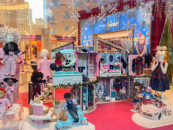 I had never been inside an American Girl Place location, and peeking in through the window made me feel a childlike giddiness toward the dolls that I so tenderly loved as a girl.