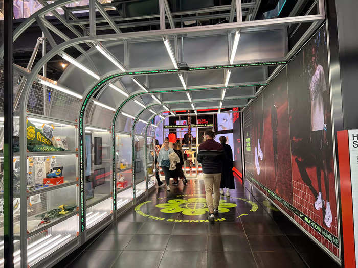 Nike also had an archway. This one transported shoppers to an out-of-this-world dimension.