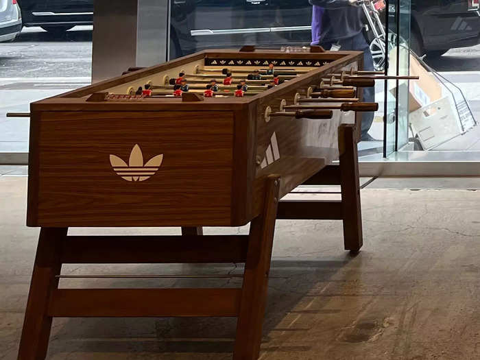 As someone who enjoys table sports, I loved seeing a foosball table on the first floor.