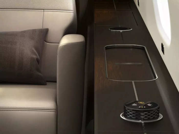 Throughout the cabin, customers will find power outlets and plenty of storage…