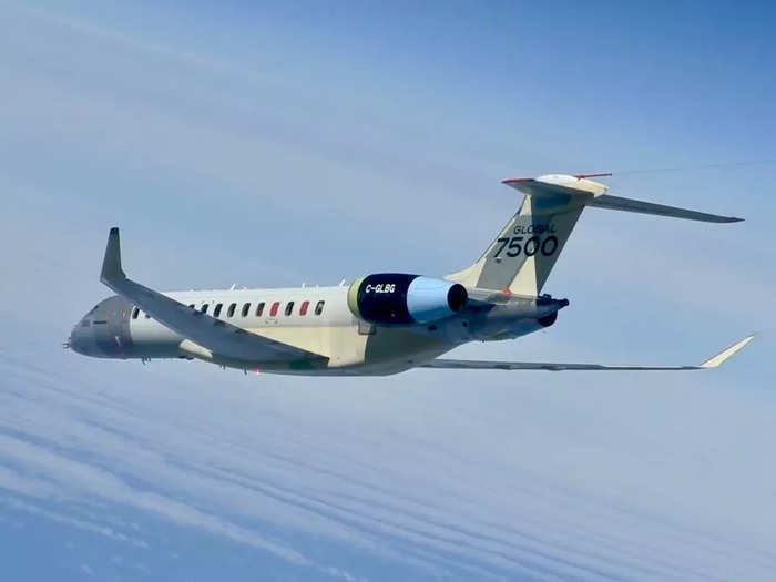 The Global 8000 has already begun flight testing with one Global 7500 testbed breaking the sound barrier during a flight in May 2021, repeatedly reaching Mach 1.015.